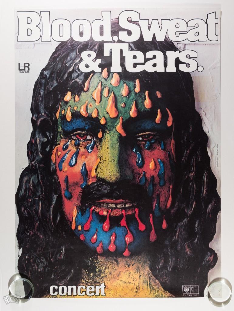 1973 Gunther Kieser Blood Sweat & Tears Germany Poster (1 of 2)