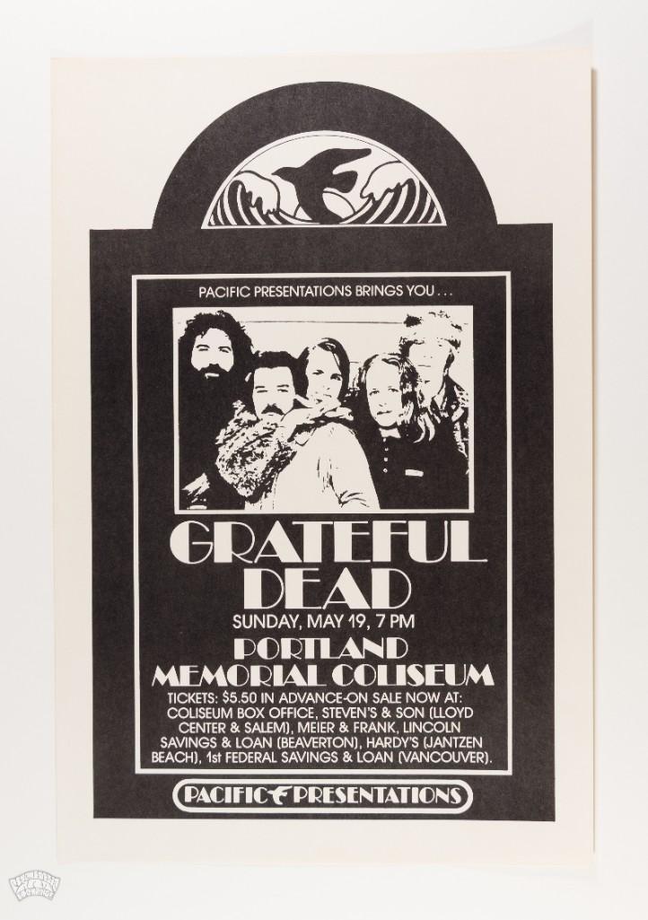 1974 Grateful Dead Portland Memorial Coliseum Poster (1 of 2)