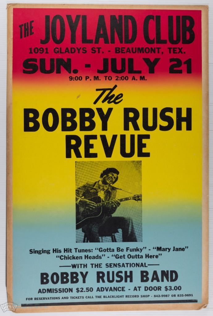 1974 The Bobby Rush Revue Joyland Club Cardboard Poster (1 of 2)