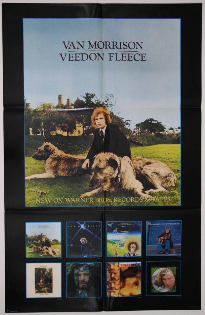 1974 Van Morrison Veedon Fleece WB Promo Poster (1 of 2)