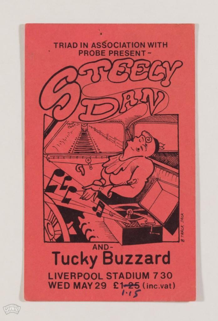 1974 Steely Dan Liverpool Stadium Handbill (1 of 2)