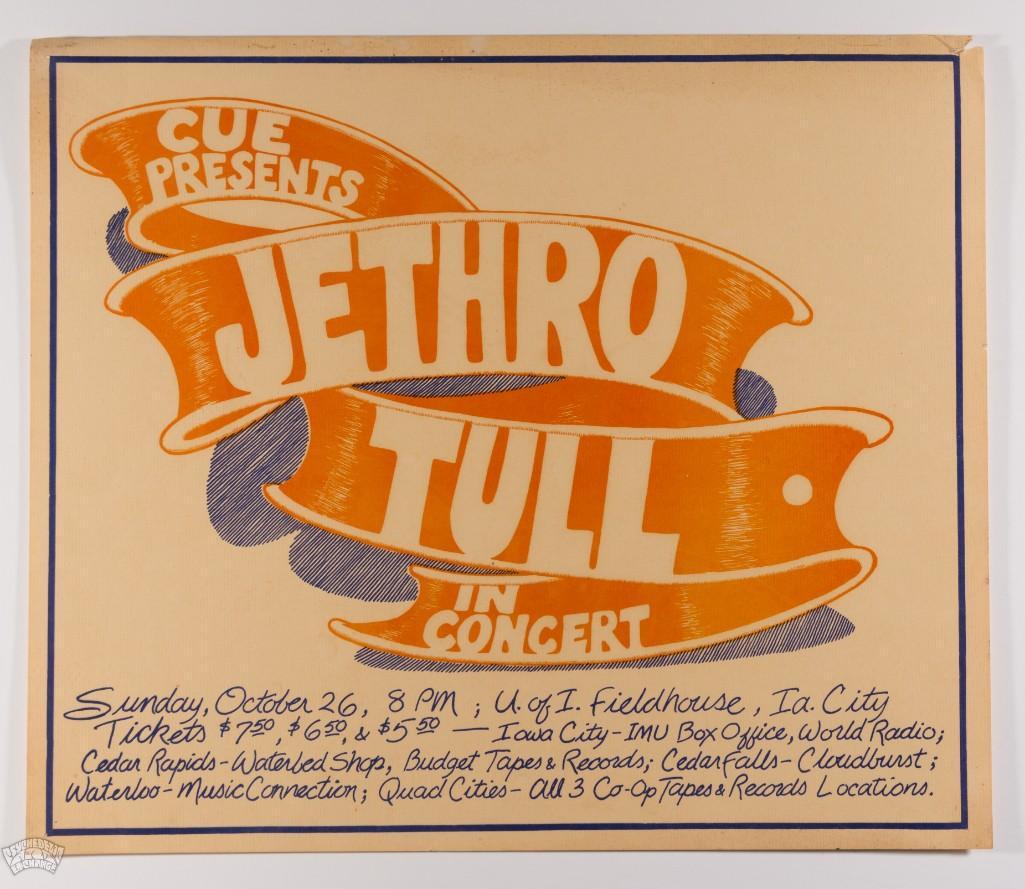 1975 Jethro Tull University of Iowa Fieldhouse Poster (1 of 2)