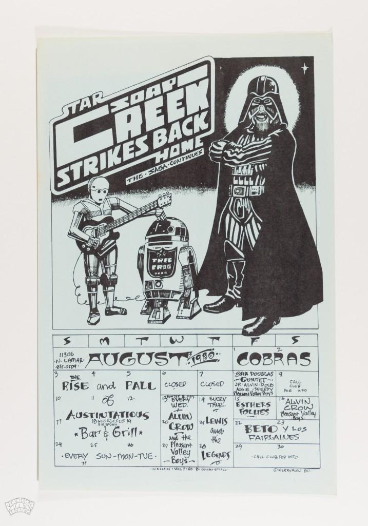 1980 The Cobras Soap Creek Saloon August Poster (1 of 2)