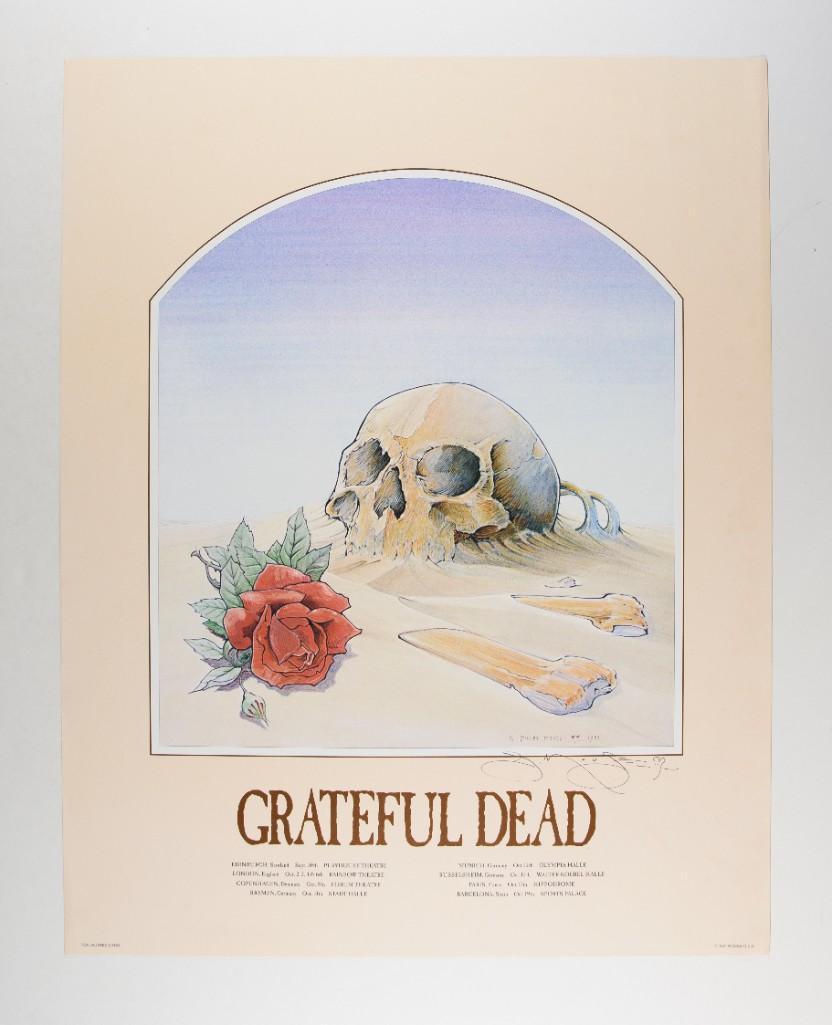 1981 Stanley Mouse Grateful Dead Europe Signed Poster (1 of 2)