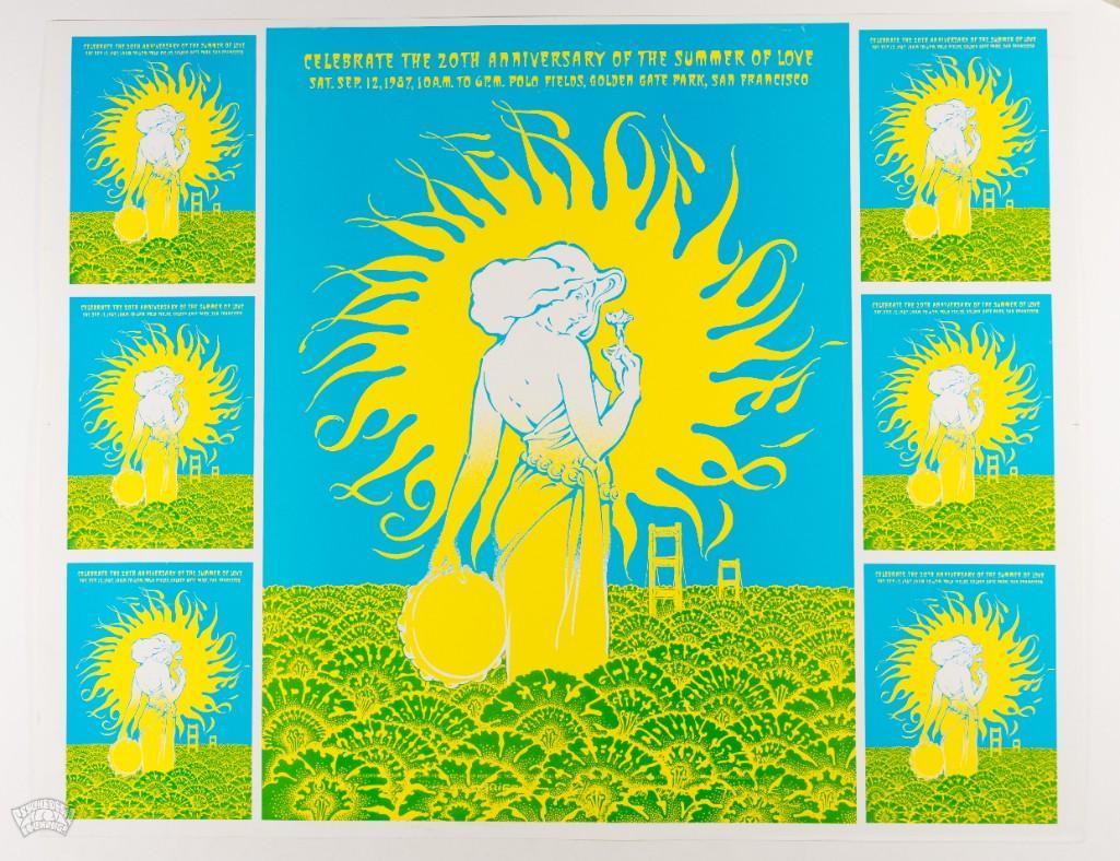 1987 Summer of Love 20th Anniversary Uncut Proof Poster (1 of 2)