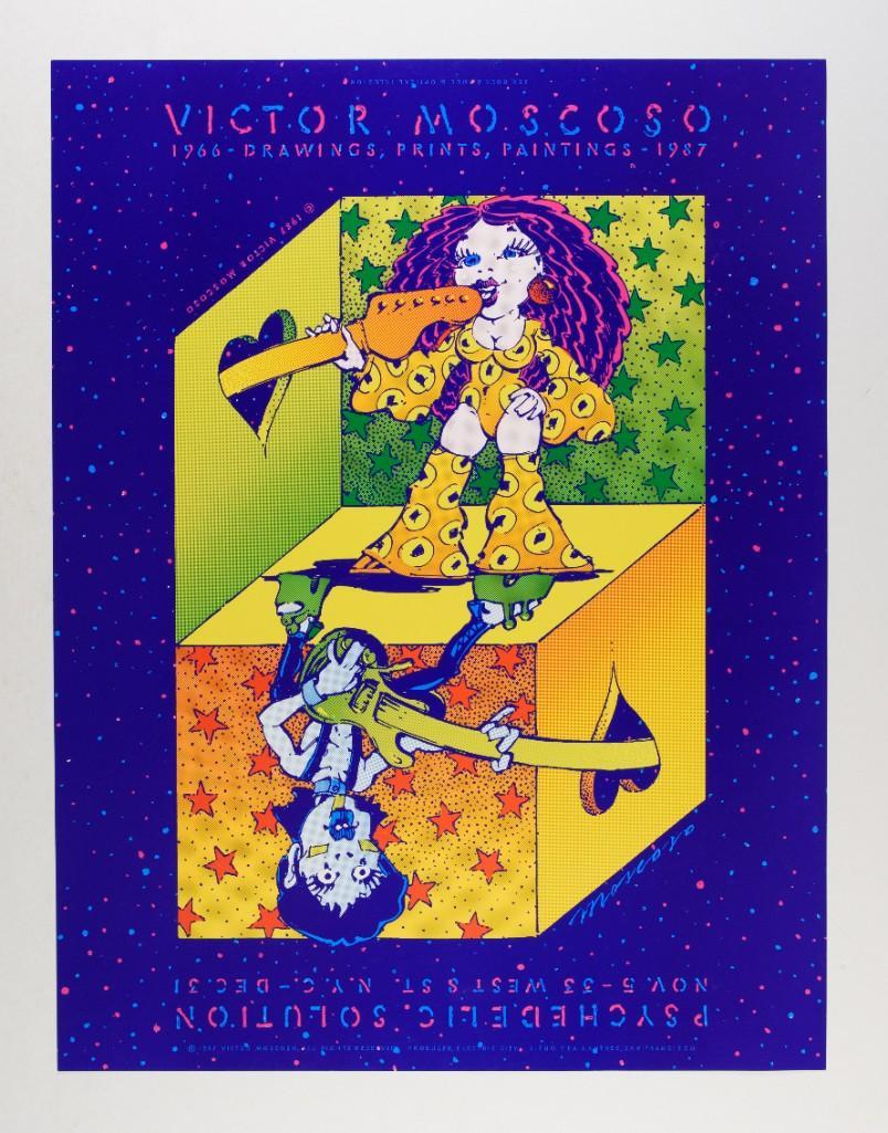 1987 Victor Moscoso Psychedelic Solution Exhibit Poster (1 of 2)