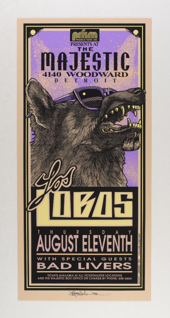 1994 Arminski Los Lobos The Majestic Signed Poster (1 of 2)