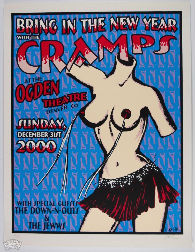 2000 The Cramps NYE Ogden Theatre Signed LE Poster (1 of 1)