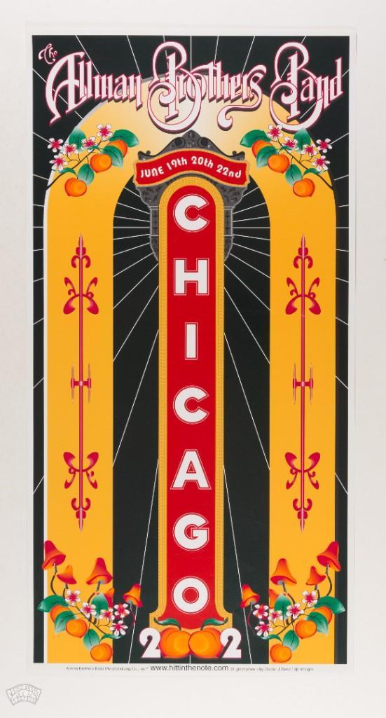 2002 The Allman Brothers Band Chicago Poster (1 of 2)