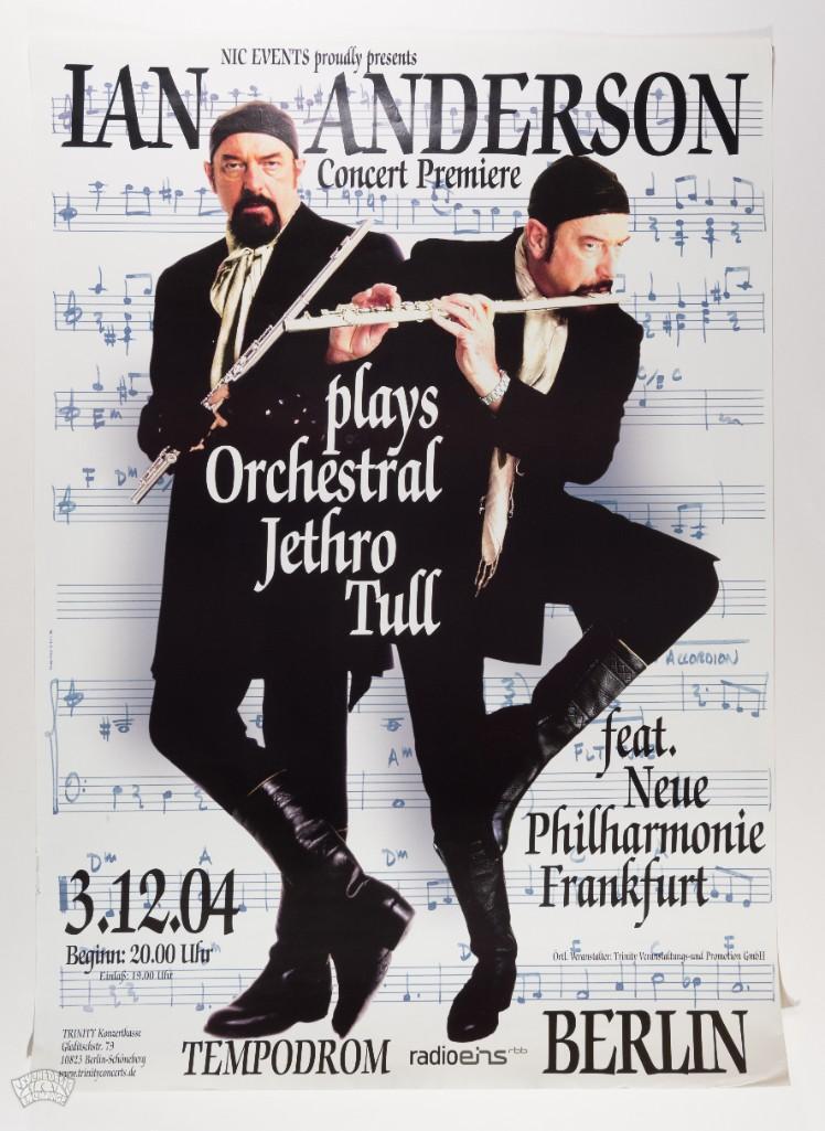 2004 Ian Anderson of Jethro Tull Berlin Germany Poster (1 of 2)