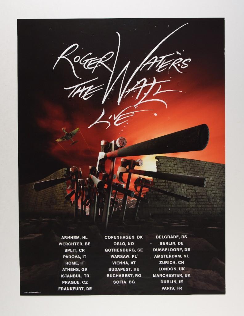 2013 Roger Waters The Wall Live Europe Tour Poster (1 of 2)