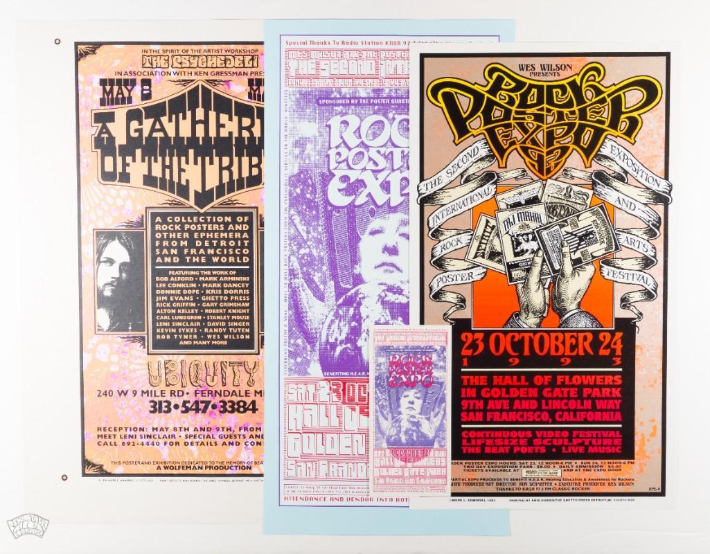 Lot of 4 Wilson & Arminski Rock Poster Expo Items (1 of 1)