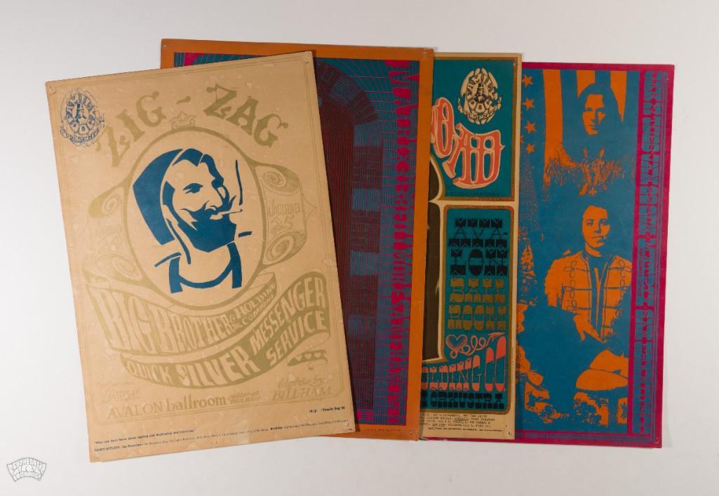 Lot of 4 Popular Numbered Series Reprint Posters (1 of 1)