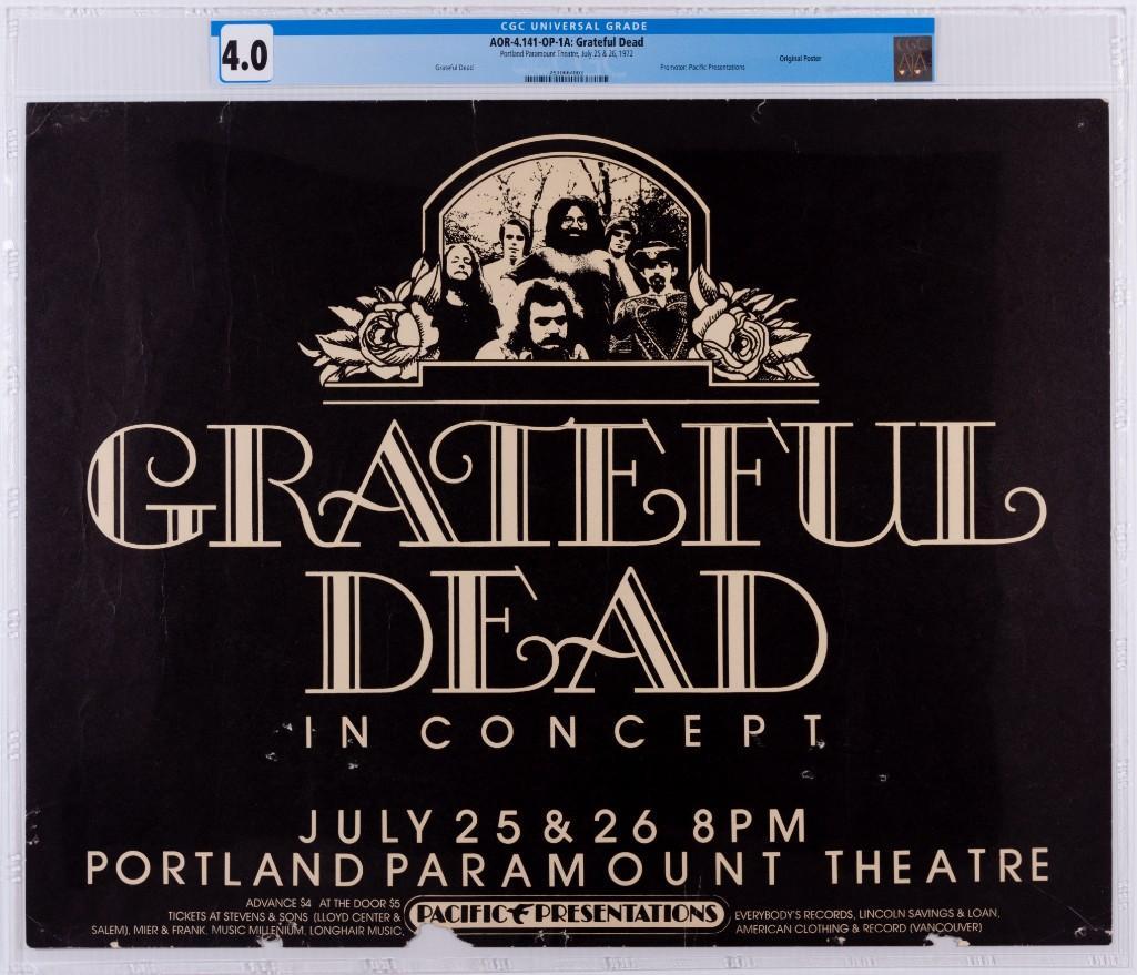 1972 AOR-4.141 Grateful Dead Paramount Theatre Poster 4 (1 of 2)
