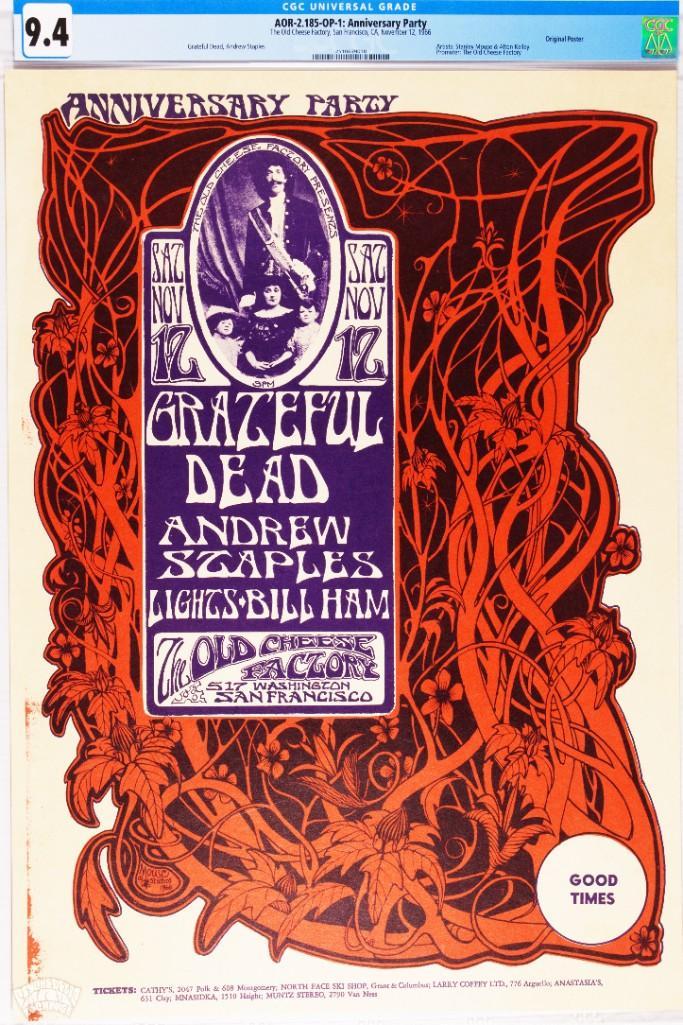 1966 AOR-2.185 Grateful Dead Cheese Factory Poster 9.4 (1 of 1)