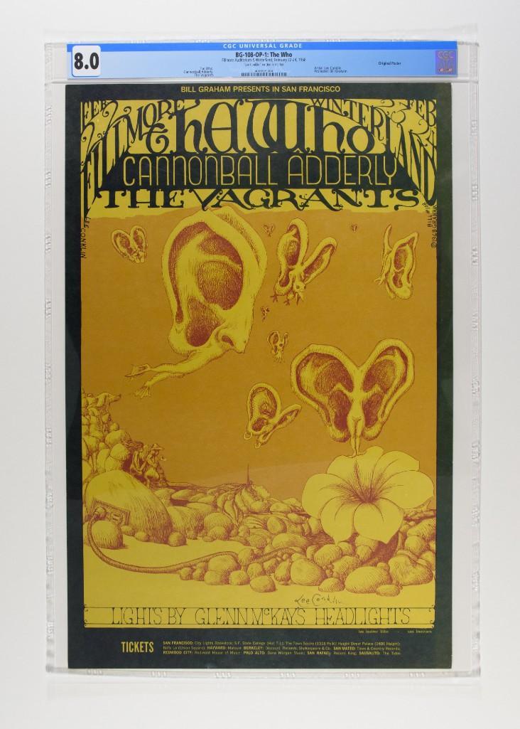 1968 BG-108 The Who Winterland Signed OP-1 Poster 8 (1 of 2)