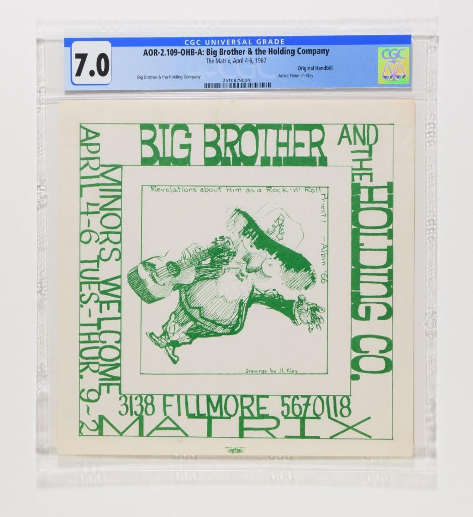 1967 AOR-2.109 Big Bro Janis Joplin Matrix Handbill 7 (1 of 2)