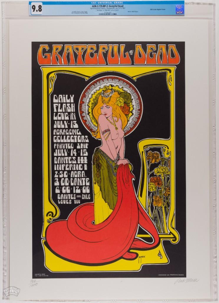 1991 AOR-3.179 Grateful Dead Masse Signed LE Poster 9.8 (1 of 2)