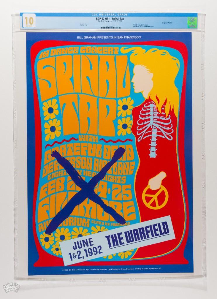 1992 BGP-57 Gary Grimshaw Spinal Tap Warfield Poster 10 (1 of 2)