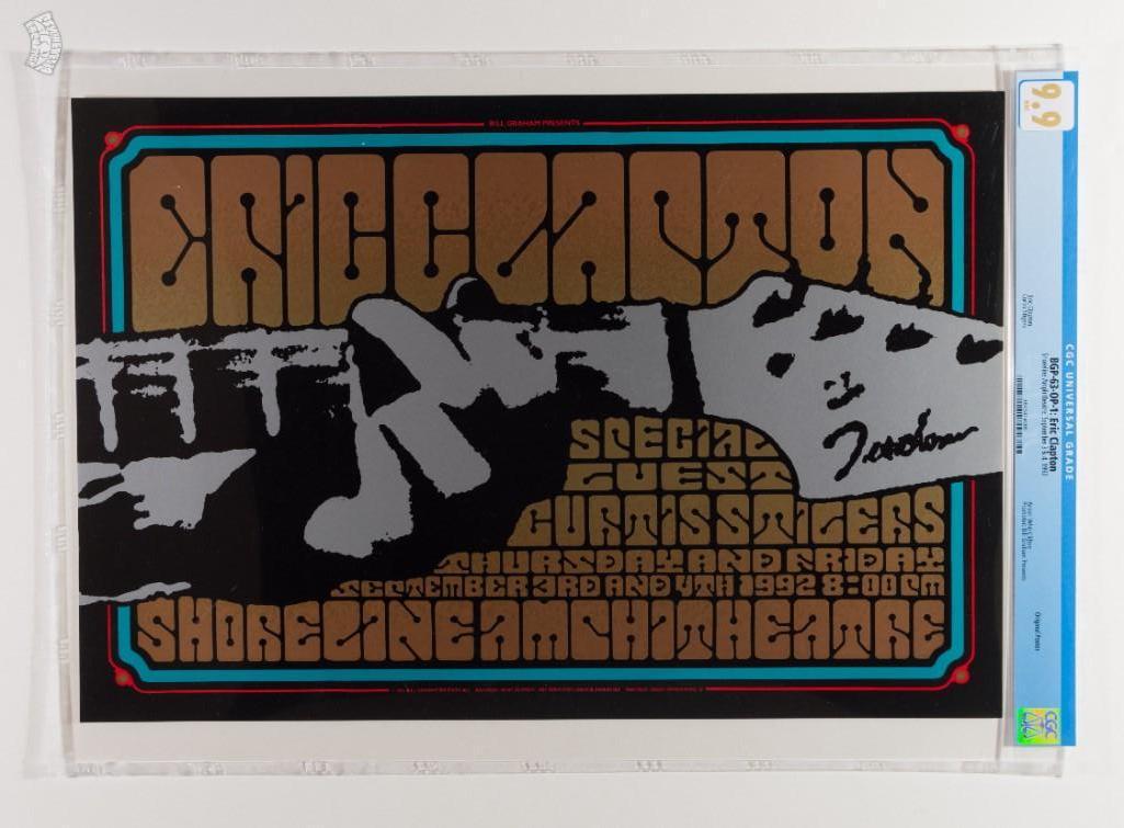 1992 BGP-63 Eric Clapton Shoreline Poster 9.9 (1 of 2)