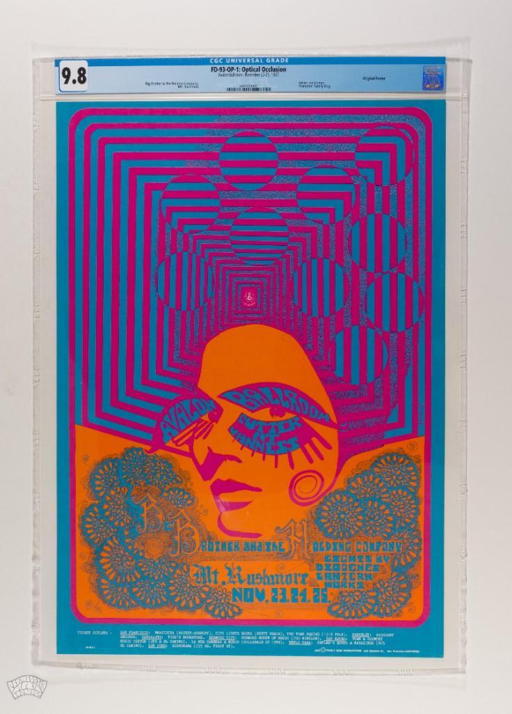 1967 FD-93 Big Brother Janis Joplin Avalon Poster 9.8 (1 of 2)