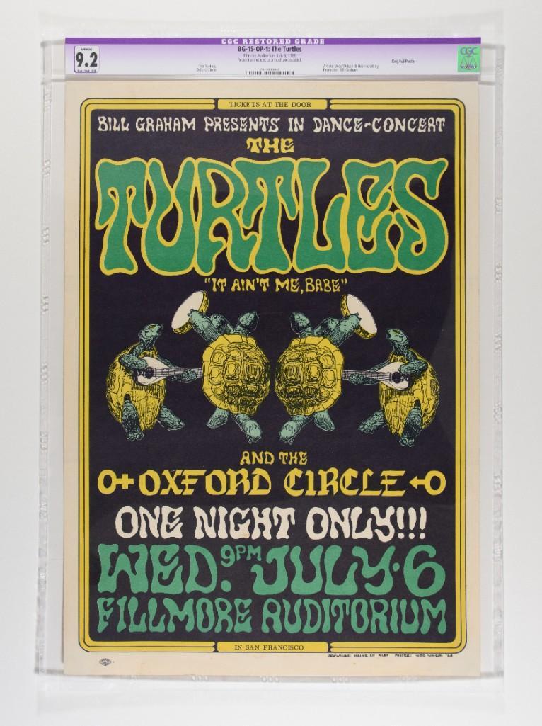 1966 BG-15 The Turtles Fillmore Poster 9.2 RESTORED (1 of 2)