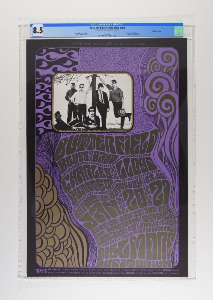 1967 BG-46 Butterfield Blues Band Fillmore Poster 8.5 (1 of 2)