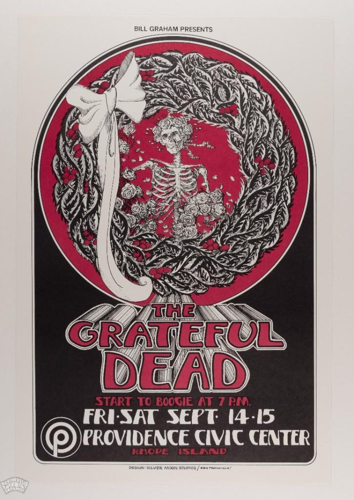1972 Grateful Dead Providence Civic Poster (1 of 2)