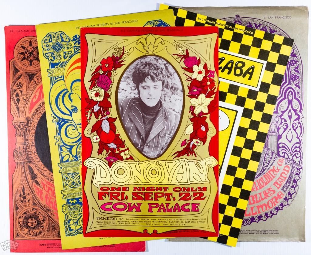Lot of 5 Bill Graham Fillmore OP Posters (1 of 6)