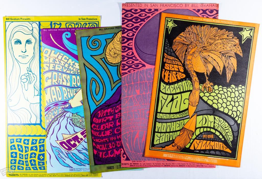 Lot of 5 Fillmore OP & RP Posters (1 of 6)