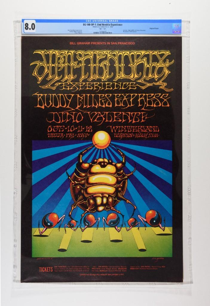 1968 BG-140 Jimi Hendrix Winterland Poster 8 (1 of 2)