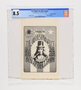 1966 FD-5 The Great Society Avalon Handbill 8.5: The FD-5 has tremendous historical significance as it is the first Family Dog concert held at the Avalon Ballroom, and the first artwork to feature the Family Dog slogan, May the baby Jesus shut your