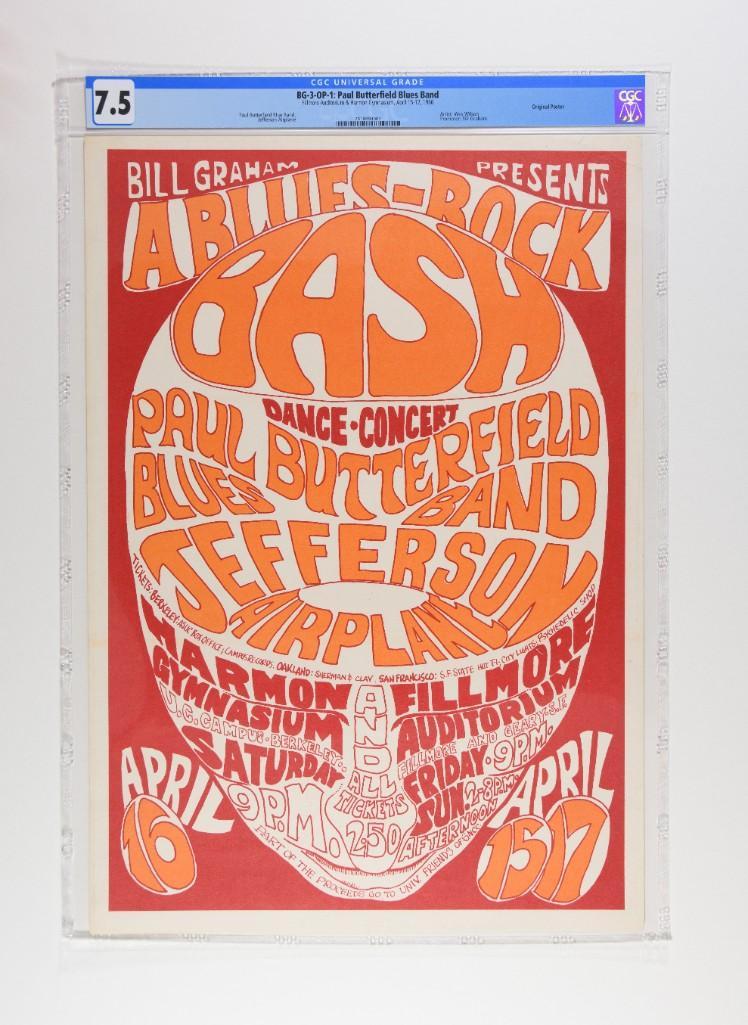 1966 BG-3 Jefferson Airplane Fillmore Poster 7.5 (1 of 2)
