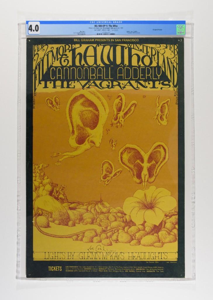 1968 BG-108 The Who Fillmore Signed Poster 4 (1 of 2)