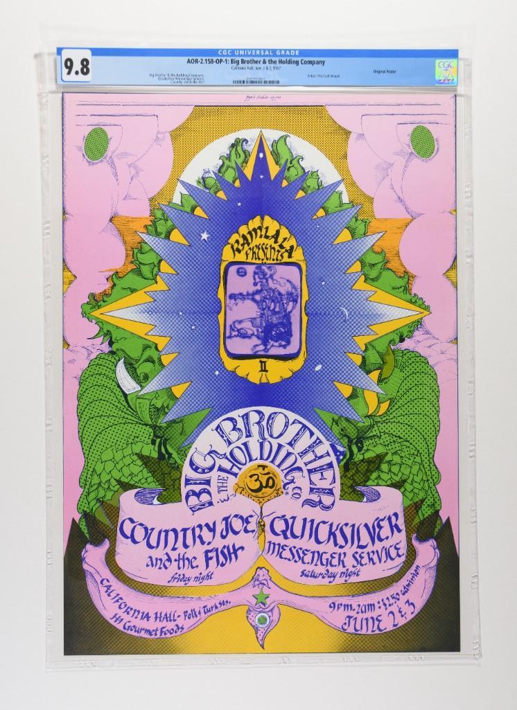 1967 AOR-2.158 Big Brother California Hall Poster 9.8 (1 of 2)