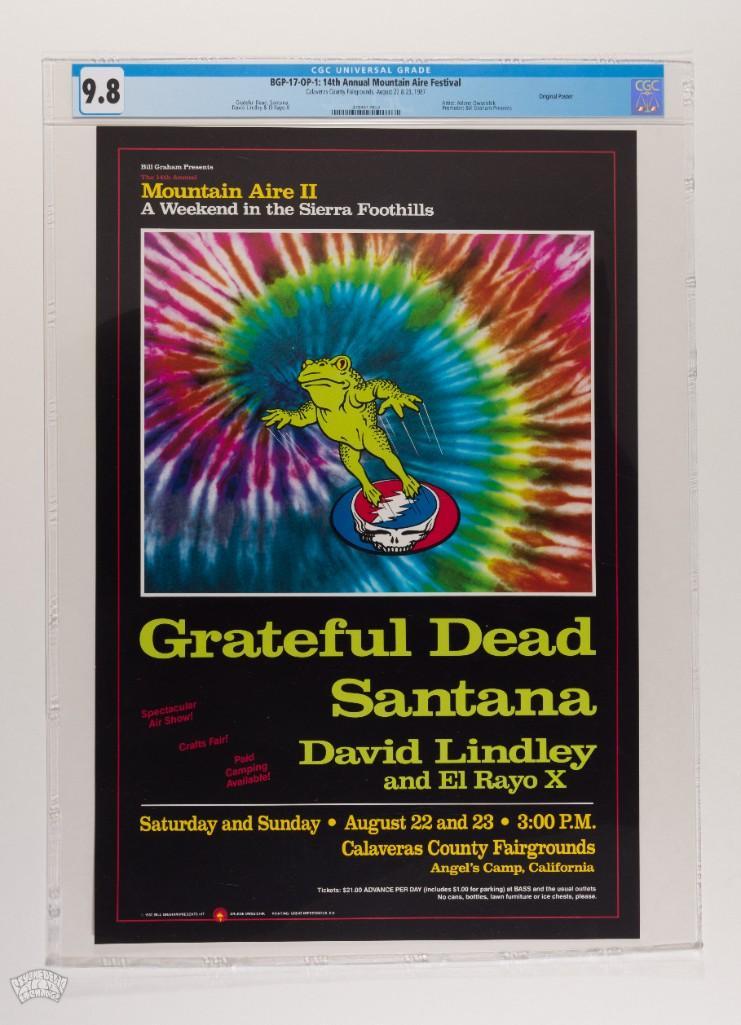 1987 BGP-17 Grateful Dead Calaveras County Poster 9.8 (1 of 2)