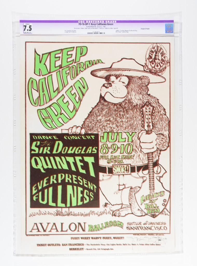 1966 FD-16 Sir Doug Avalon Signed Poster 7.5 RESTORED (1 of 2)