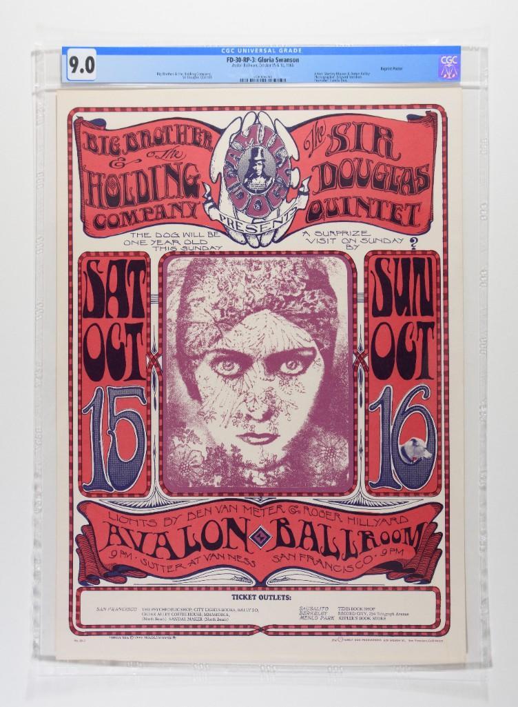 1966 FD-30 Big Brother Janis Joplin Avalon RP3 Poster 9 (1 of 2)