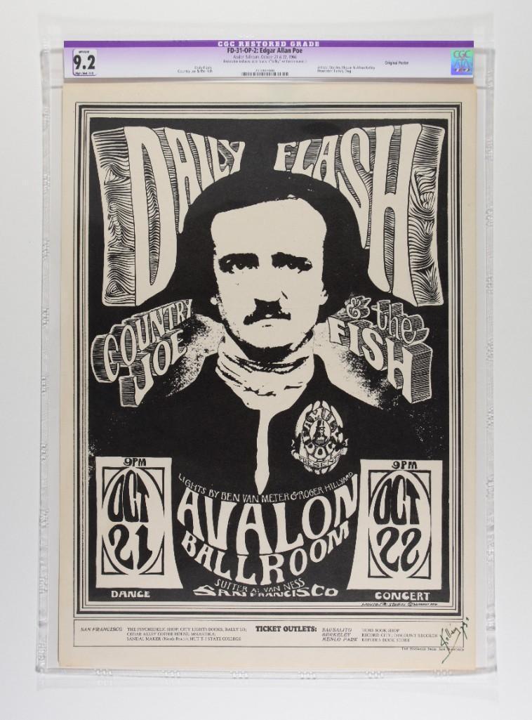 1966 FD-31 Daily Flash Avalon Signed Poster 9.2 RESTORED (1 of 2)