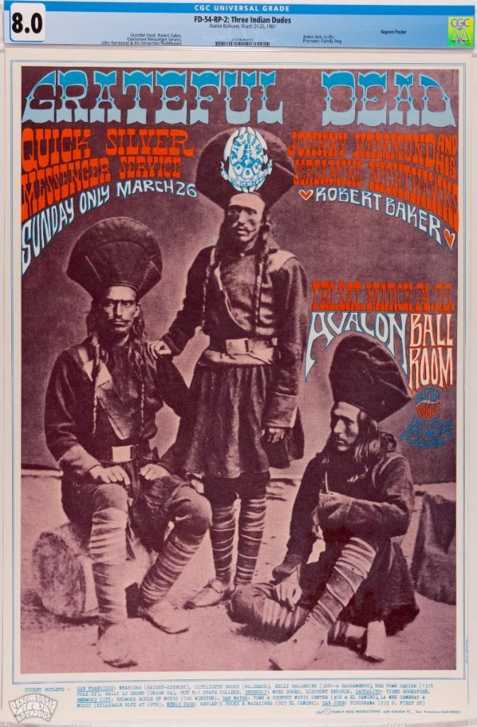 1967 FD-54 Grateful Dead Avalon RP2 Poster 8 (1 of 1)