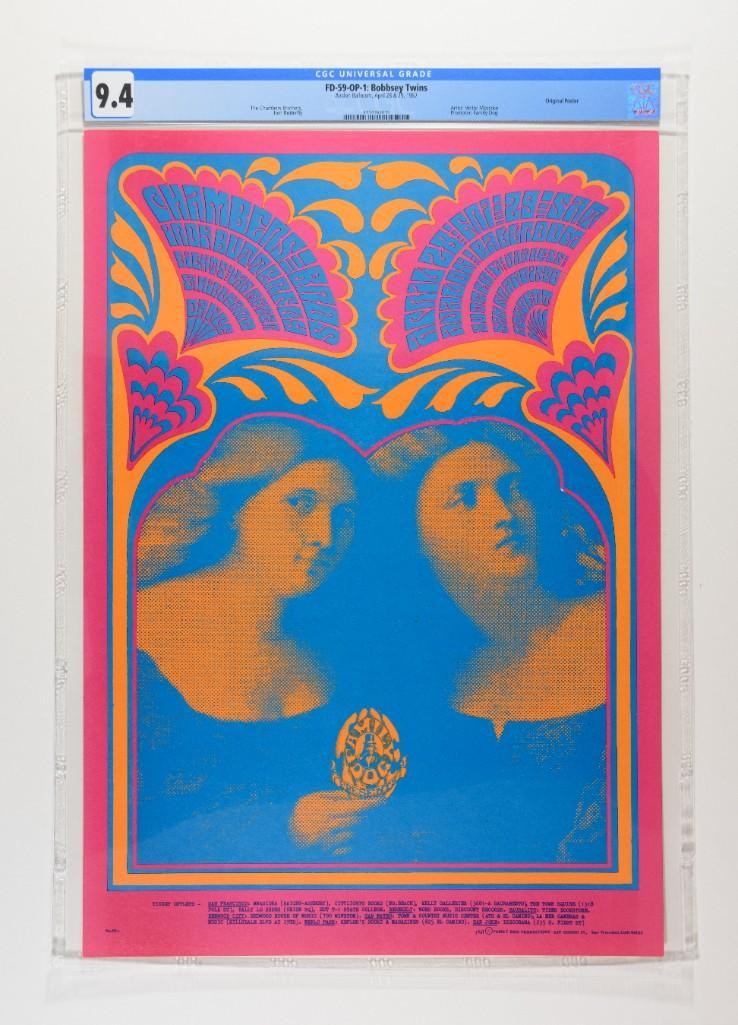 1967 FD-59 Iron Butterfly Avalon Poster 9.4 (1 of 2)