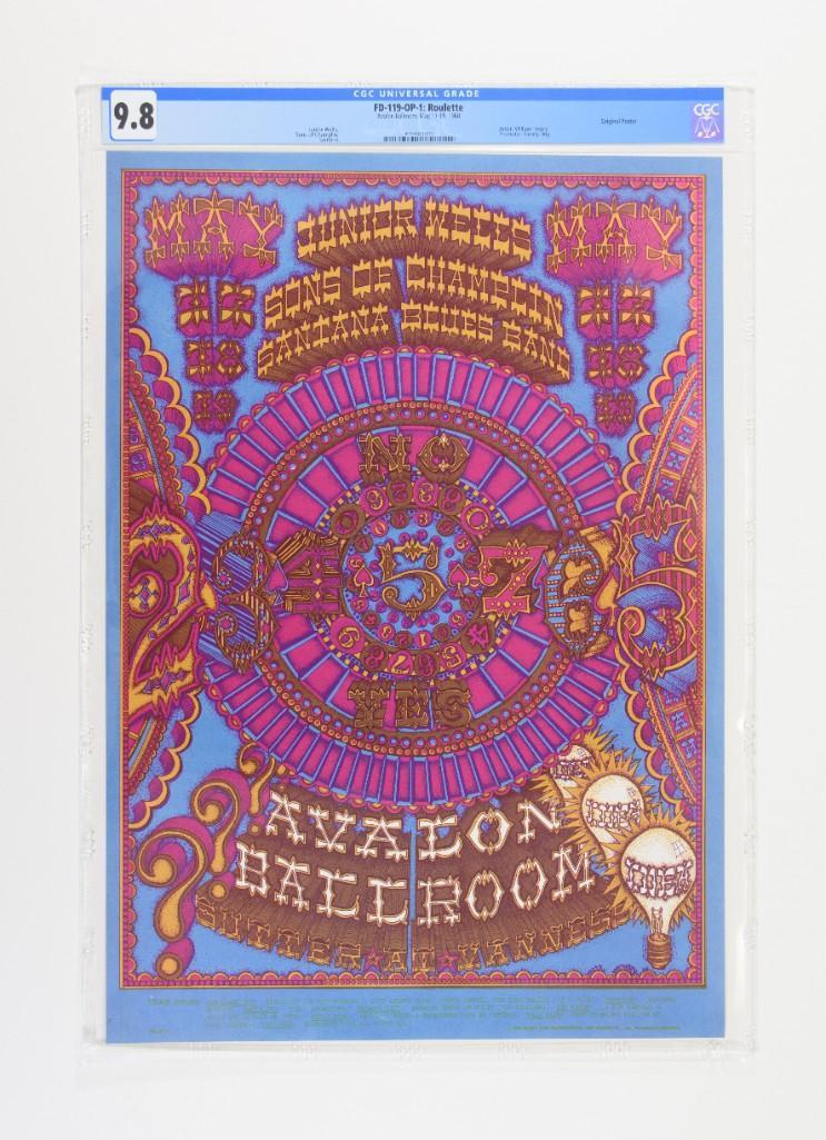 1968 FD-119 Junior Wells Avalon Poster 9.8 (1 of 2)