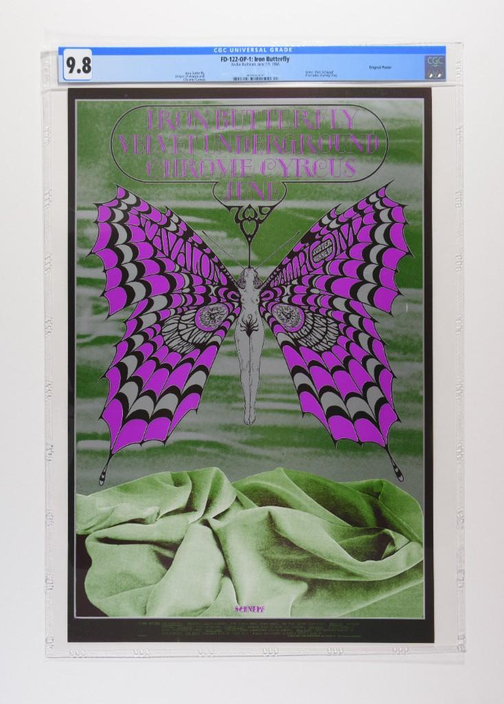 1968 FD-122 Iron Butterfly Avalon Poster 9.8 (1 of 2)