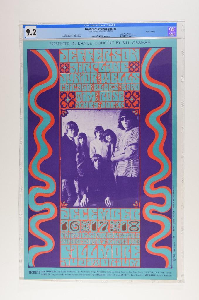 1966 BG-42 Jefferson Airplane Fillmore Poster 9.2 (1 of 2)