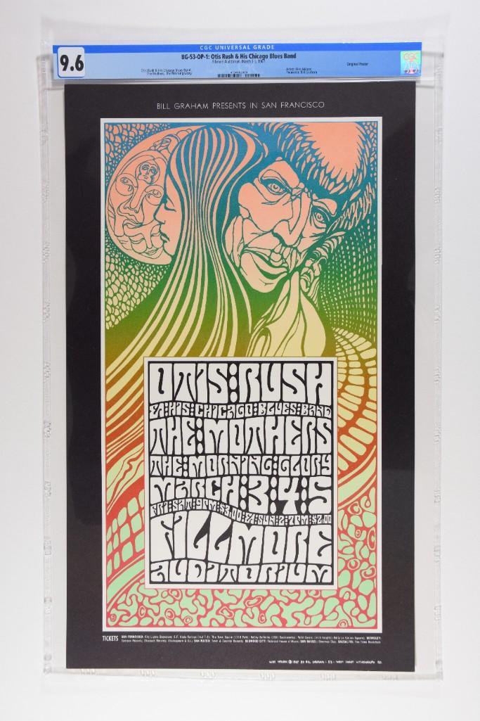 1967 BG-53 Otis Rush The Mothers Fillmore Poster 9.6 (1 of 2)