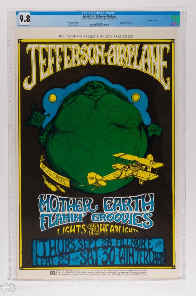1967 BG-85 Jefferson Airplane Fillmore Poster 9.8 (1 of 1)