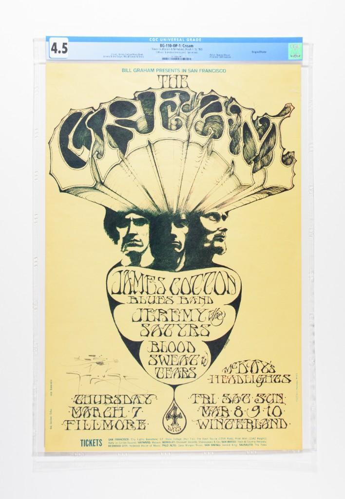 1968 BG-110 Cream Fillmore Signed Poster 4.5 (1 of 2)