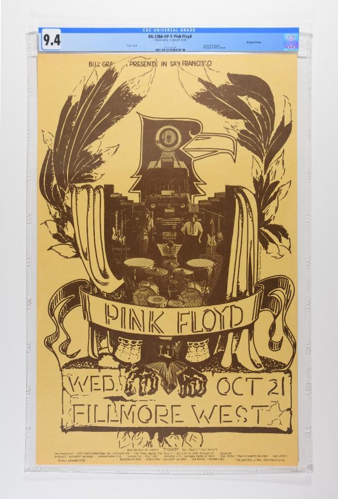 1970 BG-230A Pink Floyd Fillmore West Poster 9.4 (1 of 2)