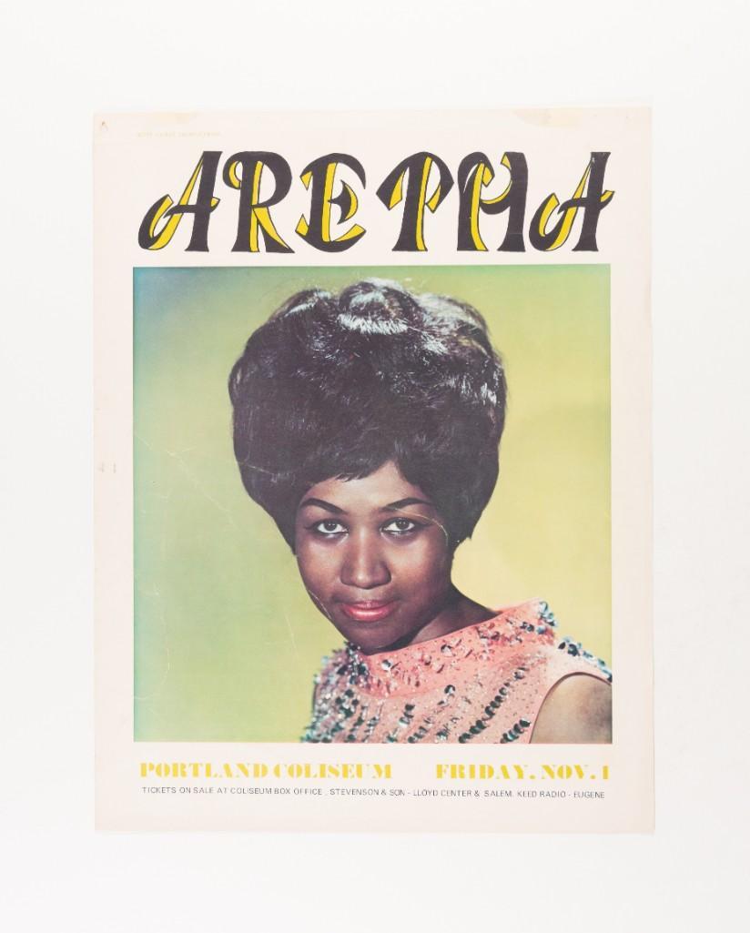 1968 Aretha Franklin Portland Coliseum Poster (1 of 2)