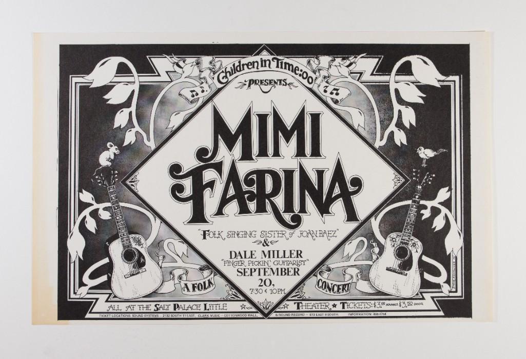 1975 Mimi Farina Salt Lake City Poster